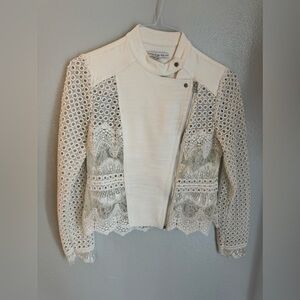 Chelsea & Walker Mario Lace Jacket Ivory 6